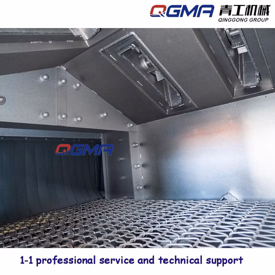 Roller Conveying Steel Wire Mesh Belt Shot Blasting Machine