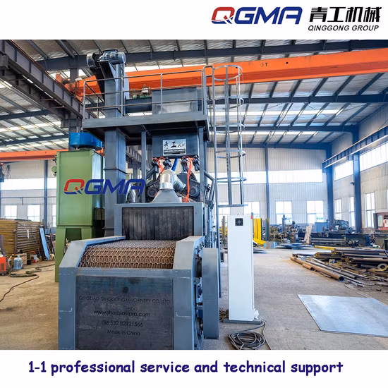 Roller Conveying Steel Wire Mesh Belt Shot Blasting Machine