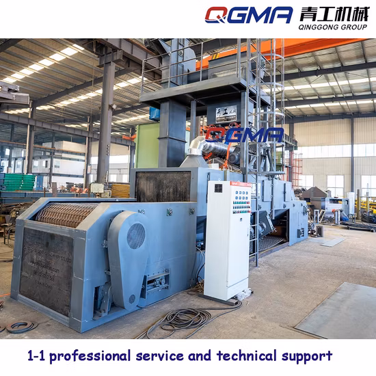 Roller Conveying Steel Wire Mesh Belt Shot Blasting Machine