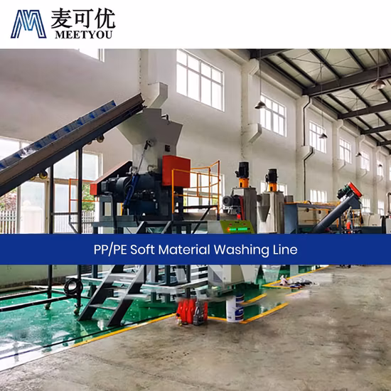 Meetyou Machinery Pet Recycling Machine ODM Custom China PP PE High Yield Waste Plastic Washing Line Manufacturer Configure The Sink-Float Sorting Tank